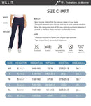 Willit Women's Golf Pants Stretch Casual Pull on Pants Quick Dry Hiking Pants Tummy Control Black