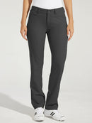 Willit Women's Golf Pants Stretch Hiking Pants Quick Dry Lightweight Outdoor Casual Pants with Pockets Water Resistant Deep Gray