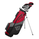 Wilson Men's Beginner Golf Set with Bag – Red/Black