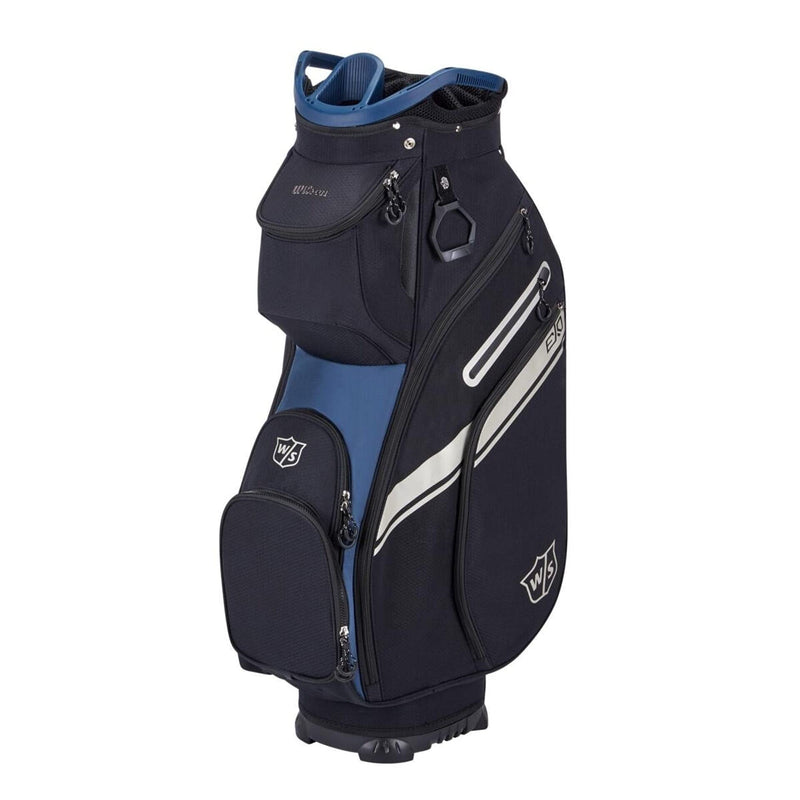 Wilson Staff Golf Bag, EXO II Carry Bag, Black/Blue, Integrated Stand, 2.3 kg, WGB6600BU