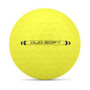 Wilson Staff Golf Balls, Duo Soft, Two-Piece Golf Ball, 12 Balls, Yellow