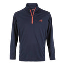 Woodworm Golf Mens 1/4 Zip Pullover/Sweater/Jumper Navy Blue/Red