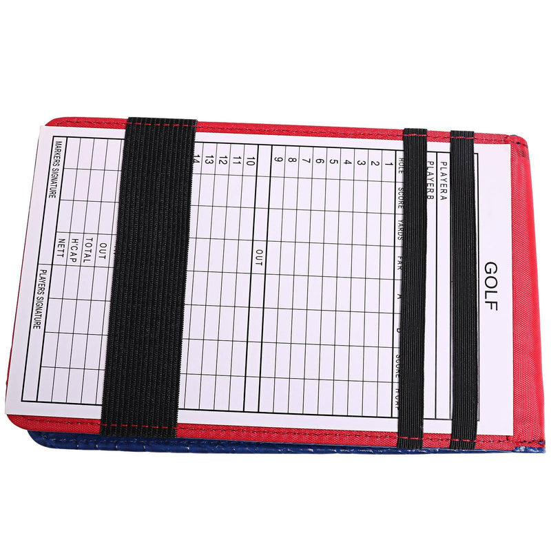 Xinhuju Golf Scorecard Book - Golf Pocket Scorebook, Golf Yardage Book | Pu Leather Golf Notebook with 2 Scorecards Club Yardage Book, Golf Journal Notebook Golf Log Book for Golfers