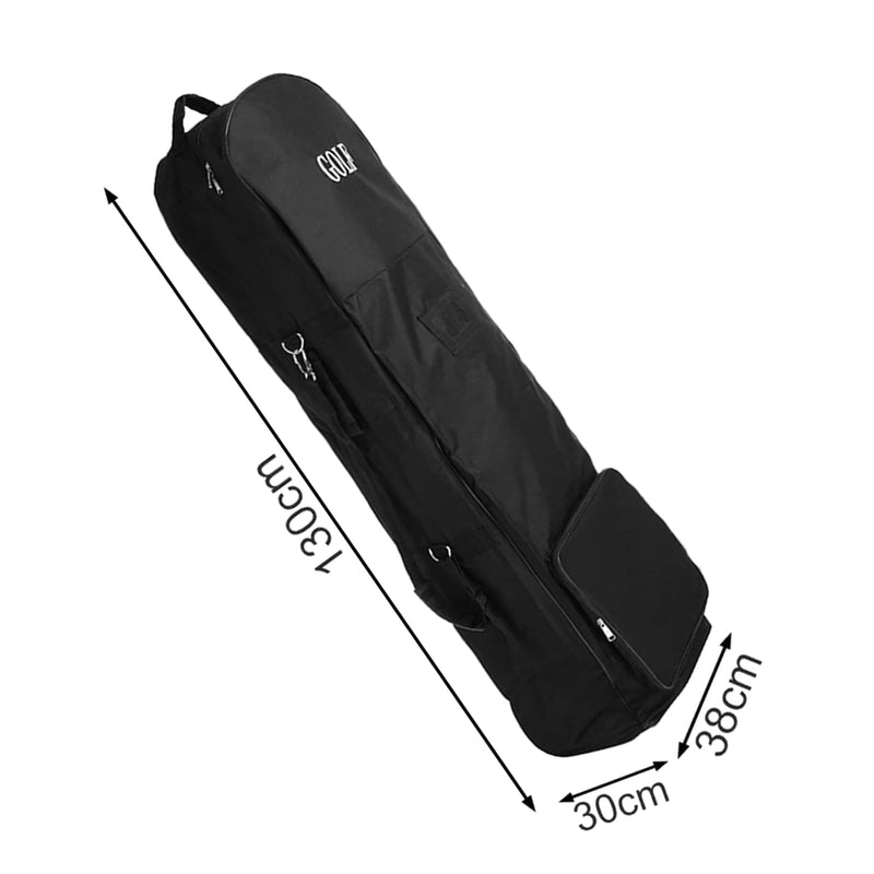 XJYMCOM Golf Stand Bag Strap Black Golf Travel Bag Professional Padded Foldable Holiday Golf Travel Cover for Golf Gear Transportation