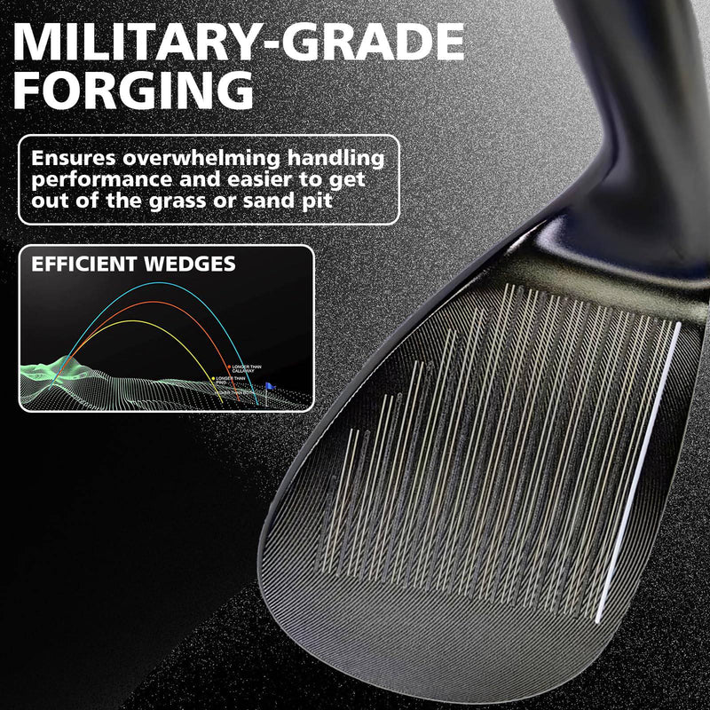 Yamato Golf Wedge Set or Individual Golf Wedges 50/52/54/56/58/60 Golf Gap Wedge Sets Sand Wedge|Lob Wedge Golf Clubs for Men & Women Milled Face for High Spin - Great Golf Gift