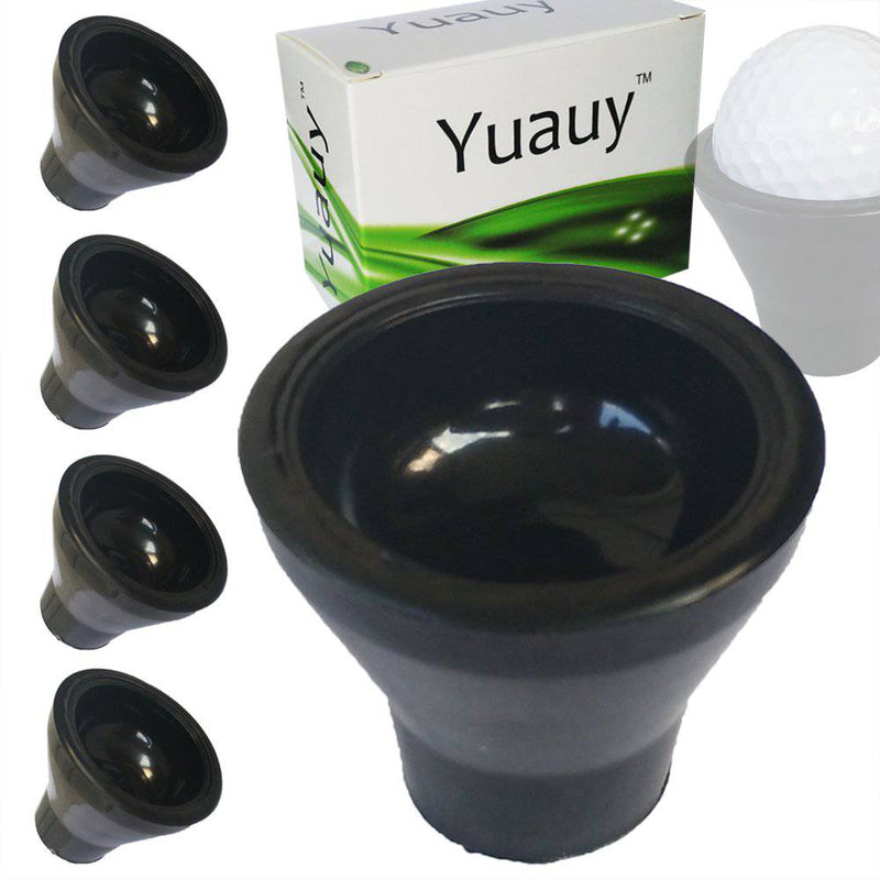 Yuauy 4 PCs Tee Golf Ball Retriever Sucker Grabber Suction Cup Pick Up Back Saver Put On Putter Grip