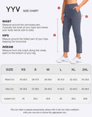 YYV Women's Golf Pants Stretch Work Ankle Pants High Waist Dress Pants with Pockets for Yoga Business Travel Casual, Navy