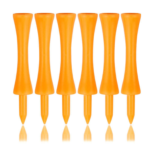 Zivisk Orange Golf Tees Plastic 70MM 100 Count Long Castle Golf Tees 2 3/4 inch