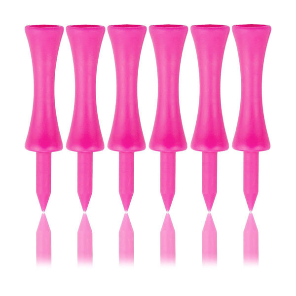 Zivisk Pink Golf Tees Plastic 57MM 100 Count Long Castle Golf Tees 2-1/4 inch