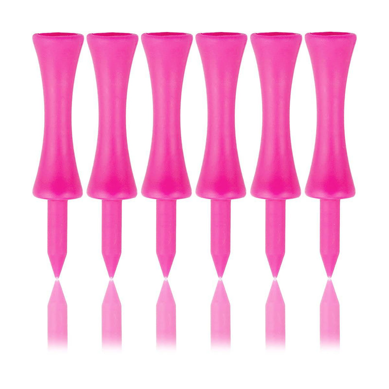 Zivisk Pink Golf Tees Plastic 57MM 100 Count Long Castle Golf Tees 2-1/4 inch