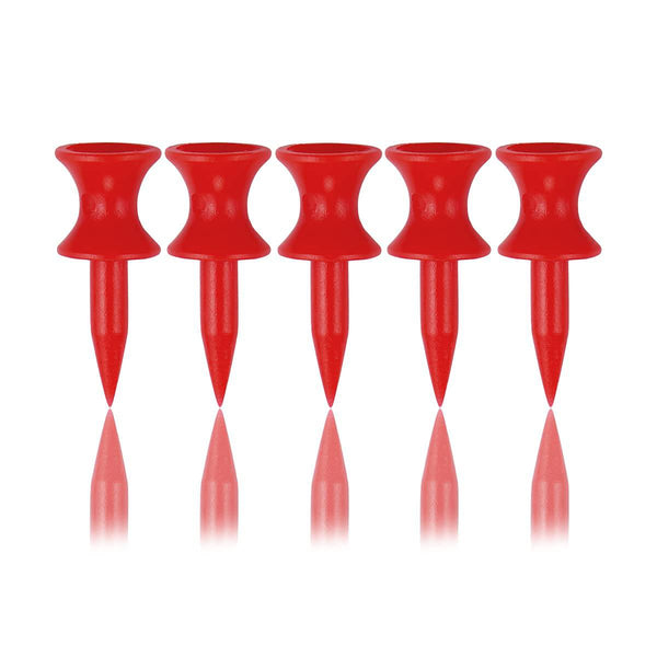 Zivisk Red Golf Tees Plastic 32MM 100 Count Small Castle Golf Tees 1 1/4 inch